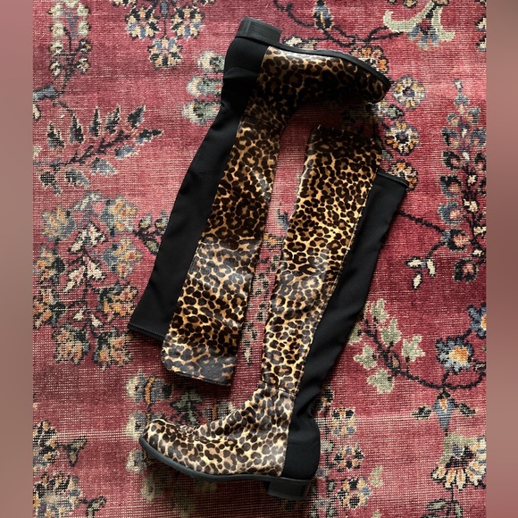 Stuart Weitzman 5050 OTK Pony Hair Animal Boot 8.5 - Picture 5 of 6